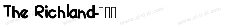 The Richland字体转换